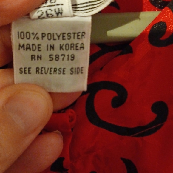 Notations Button Front Blouse - Picture 4 of 10